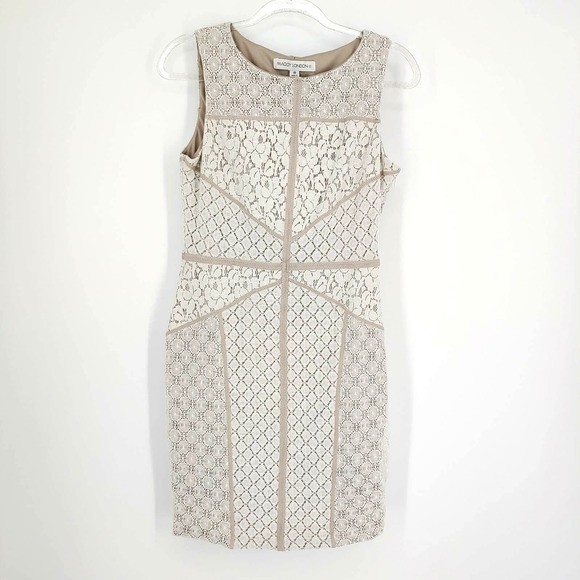 Maggy London Dresses & Skirts - Maggy London Lace Panel Overlay Sheath